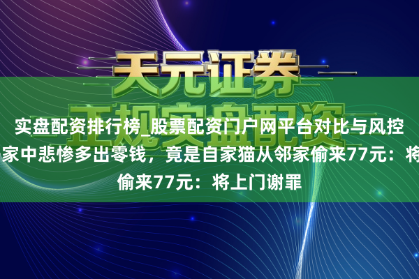实盘配资排行榜_股票配资门户网平台对比与风控说明 女子家中悲惨多出零钱，竟是自家猫从邻家偷来77元：将上门谢罪