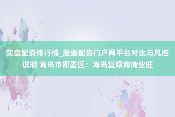 实盘配资排行榜_股票配资门户网平台对比与风控说明 青岛市即墨区：海岛复绿海湾业旺